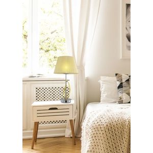 Stolní lampa, chrom/zlaté stínidlo, 60 W, Diva obraz
