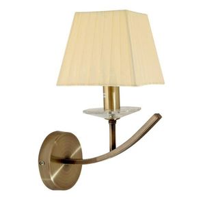 Patinovaná nástěnná lampa + organzové stínidlo 40W E14 Valencia obraz