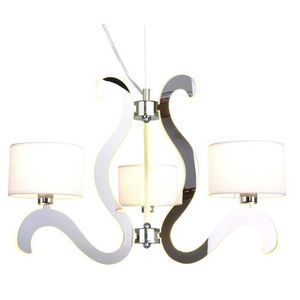 Závěsná lampa chrom 3xE14 + LED Ambrosia obraz