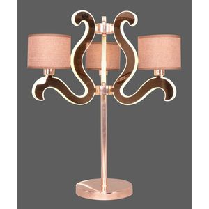 Stolní lampa s 3 LED světelnými rameny, měděná, Ambrosia obraz