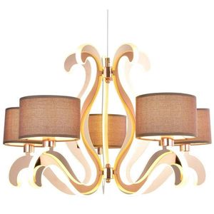 Lustr 5xE14 + LED 43W měděný Ambrosia obraz