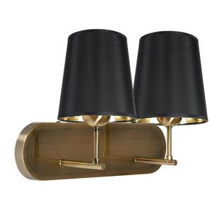 Dvojitá nástěnná lampa Milonga černá/patina obraz