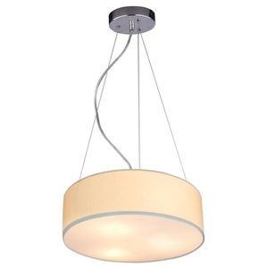 Kulatá krémová závěsná lampa 40cm nastavitelná 3x40W Kyoto obraz