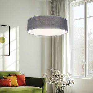 Kulatá závěsná lampa šedá 40cm nastavitelná 3x40W Kyoto obraz