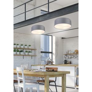 Kulatá stropní lampa světle šedá 3x40W E27 40cm Kioto obraz