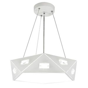 Bílá pětiúhelníková závěsná lampa, nastavitelná, 3xG9 Nemesis obraz