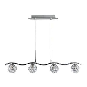 Závěsná lampa 4X40W G9 chrom/průhledná obraz