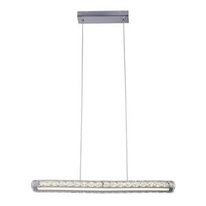 LED chromová obdélníková závěsná lampa 20W 4000K Symphony obraz