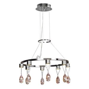 Závěsná LED lampa s chromovými krystaly Prisma obraz