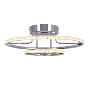 Kulaté LED stropní svítidlo chromové stropní svítidlo 36W 3000K Adel obraz