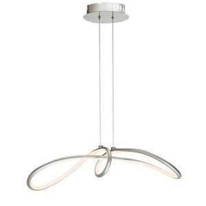 Stříbrná závěsná lampa nastavitelná LED 38W 4000K Slash obraz