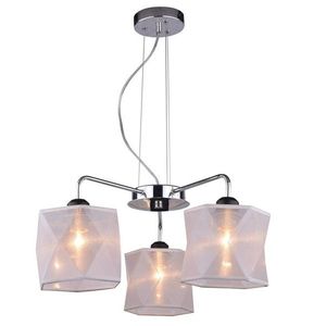 Chromová stropní závěsná lampa, nastavitelná, 3x40W, Nosja obraz