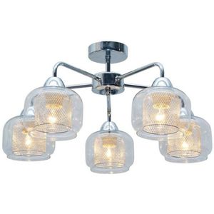 Stropní lampa z chromovaného skla 5xE14 Ray obraz