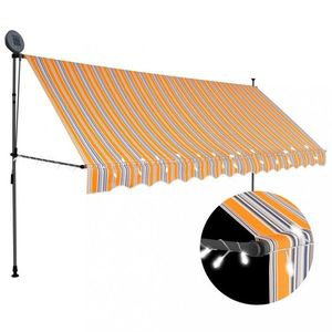 Ručně zatahovací markýza s LED světlem 200 cm Dekorhome obraz
