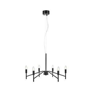 Markslöjd Markslöjd 108209 - Lustr na lanku MONARCH 6xE14/18W/230V černá obraz