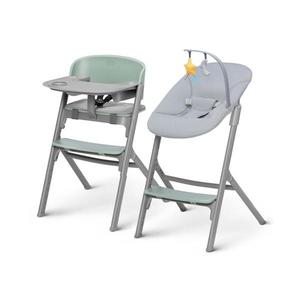 Kinderkraft KINDERKRAFT SELECT-Dětská jídelní židle LIVY Premium Olive green +lehátko CALMEE obraz