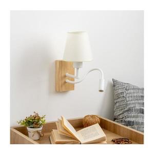 Brilagi Brilagi - LED Nástěnná lampa NUBILA WOOD 1xE27/25W/230V + LED/3W dub/krémová obraz