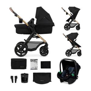 Kinderkraft KINDERKRAFT - Kombinovaný kočárek 3v1 MOOV 2 Pure black + autosedačka MINK PRO obraz