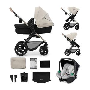 Kinderkraft KINDERKRAFT-Kombinovaný kočárek 3v1 MOOV 2 Moonlight grey + autosedačka MINK PRO obraz