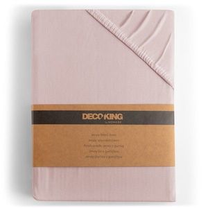 Bavlněné jersey prostěradlo s gumou DecoKing Amber šeříkové, velikost 140-160x200+30 obraz