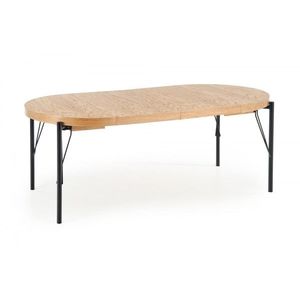 HALMAR Jídelní rozkládací stůl Fero 100/300 cm dub přírodní/černý obraz