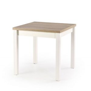 HALMAR Jídelní rozkládací stůl Gracjan 80/160 cm dub sonoma/bílý obraz