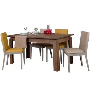 Hanah Home Jídelní rozkládací stůl Huqqa 150/170 cm dub Santana tmavý obraz