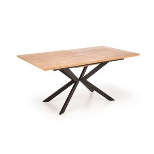 HALMAR Jídelní rozkládací stůl LEGARTO 160/200 cm dub přírodní/černý obraz