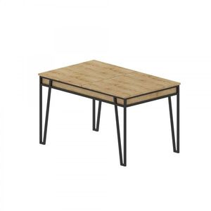 Hanah Home Jídelní rozkládací stůl Pal 132/170 cm dub přírodní obraz