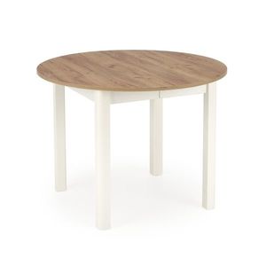 HALMAR Jídelní rozkládací stůl RINGO 102/142 cm dub craft zlatý/bílý obraz