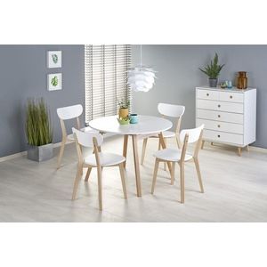 HALMAR Jídelní rozkládací stůl Ruden 102/142 cm bílý obraz