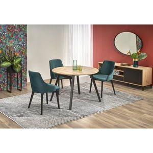 HALMAR Jídelní rozkládací stůl Ruden 102/142 cm dub artisan/černý obraz
