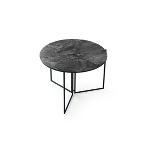 Hanah Home Jídelní skládací stůl Yaprak 100 cm šedý mramor obraz