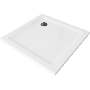 MEXEN Sprchová vanička s černým sifonem 90 x 90 cm bílá obraz