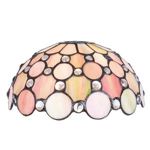 Stínidlo Rose Circles k nástěnné noze Tiffany - Ø 25*16 cm 5LL-5797 obraz
