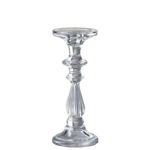 Skleněný transparentní svícen Tibo medium - Ø 10*25cm 96667 obraz