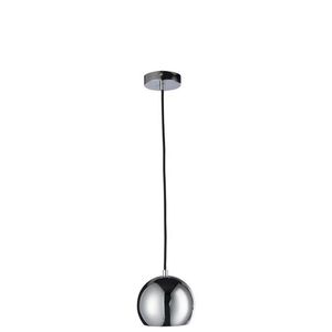 Stříbrné závěsné kovové světlo Ball silver - Ø 15*120 cm 75640 obraz