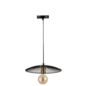 Černé kovové stropní světlo Line small - Ø 35*85 cm 97982 obraz