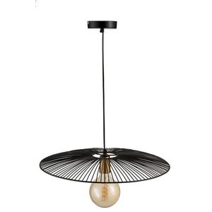 Černé kovové stropní světlo Line large - Ø 50*90 cm 97983 obraz