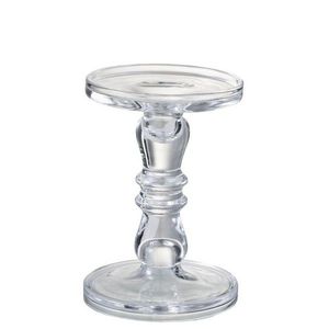 Skleněný transparentní svícen Leti small - Ø 13*19cm 96669 obraz