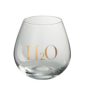 Sklenička na vodu H2O Gold - Ø 10*11 cm 68621 obraz