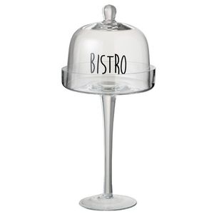 Skleněný podnos s poklopem Bistro - Ø17 * 37cm 86004 obraz