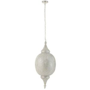 Bílé kovové závěsné světlo/lustr Oriental drop- Ø 41*164 cm 3586 obraz