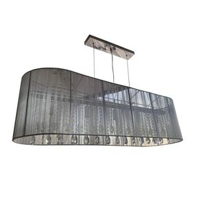 Oválné šedé závěsné světlo Venezia Grey - 110*30cm / 5*E14 8500111010032 obraz