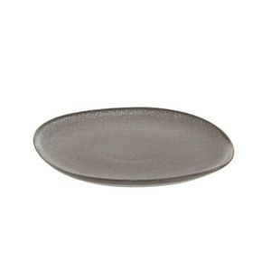 Šedo-hnědý jídelní talíř Louise taupe - 26*25*1, 5cm 7198 obraz