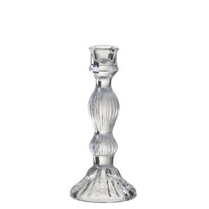 Skleněný transparentní svícen Candelero - ∅ 9*20 cm 96608 obraz