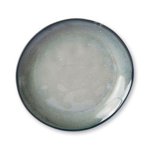 Tyrkysovo šedý ručně tvarovaný dezertní talíř Home Chef - 20*19*2, 3cm ACE6927 obraz