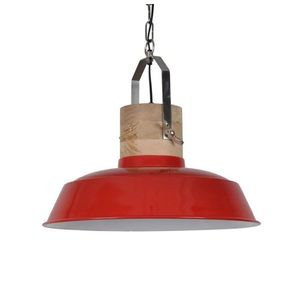 Červené závěsné kovové světlo Loreto - Ø 42*38 cm 8502211319138 8502211281374 obraz