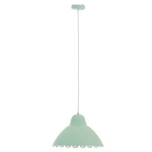 Pastelově zelené závěsné kovové světlo Candy - Ø 36*26 cm 91444 obraz