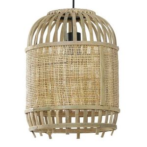 Přírodní bambusové světlo Alifia s výpletem - Ø 28*38cm / E27 2943330 obraz